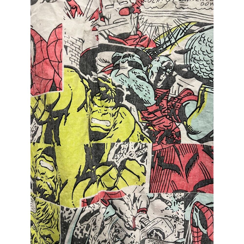 Marvel x Mad Engine Cotton Shirt Comic Strip Reverse Print Sz -2XL - Picture 3 of 6